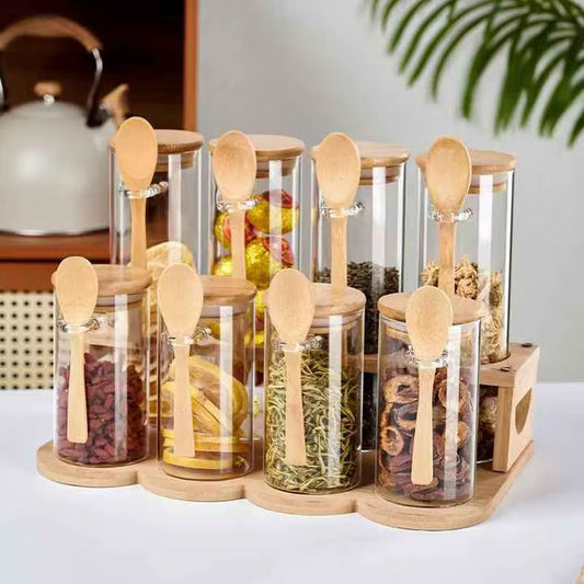 Glazen Bewaarpotten - Set (4-delig)