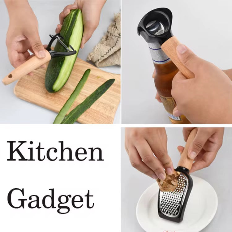 Luxe Keuken set - Stainless Steel/WOOD